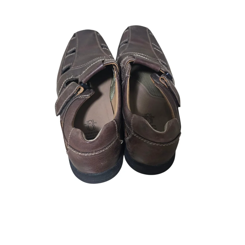 Mens Johnston & Murphy Closed Toe Sheepskin Sandals Size 12